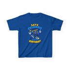 Kids Birthday T-Shirt — 'Let's Celebrate It's My Birthday!' Cartoon Party Graphic Tee