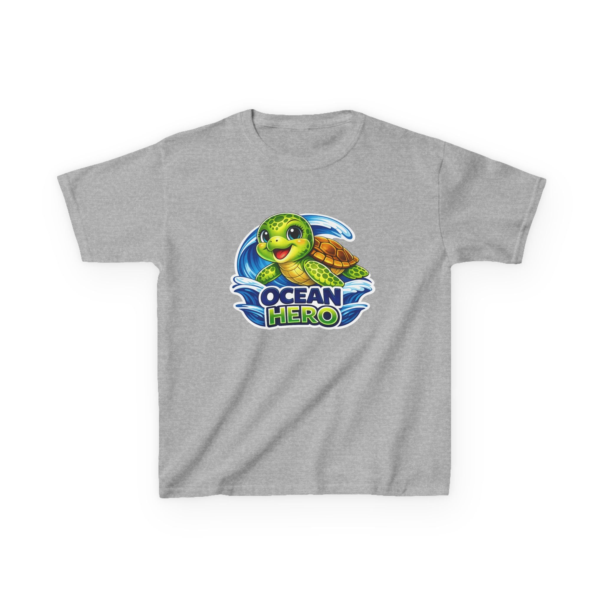 Kids Sea Turtle T-Shirt — 'Ocean Hero' Cute Sea Turtle Graphic Tee