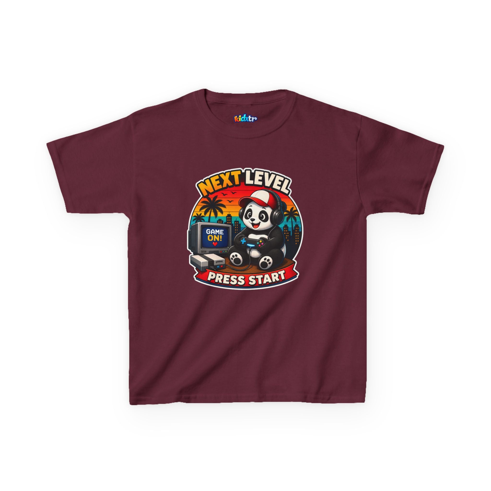 Kidxtr™ Kids Gamer T-Shirt — 'Old School' Gamer Graphic Tee