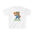 Kidxtr™ Kids Basketball T-Shirt — 'Ballin' Buddy' Cute Bear Basketball Graphic Tee