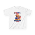 Kids Patriotic T-Shirt — 'Stars, Stripes & Smiles' All-American Dog Graphic Tee