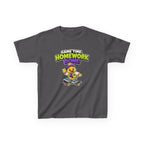 Kids Back-to-School T-Shirt — 'Game Time, Homework Done!' Skateboard Duck Graphic Tee