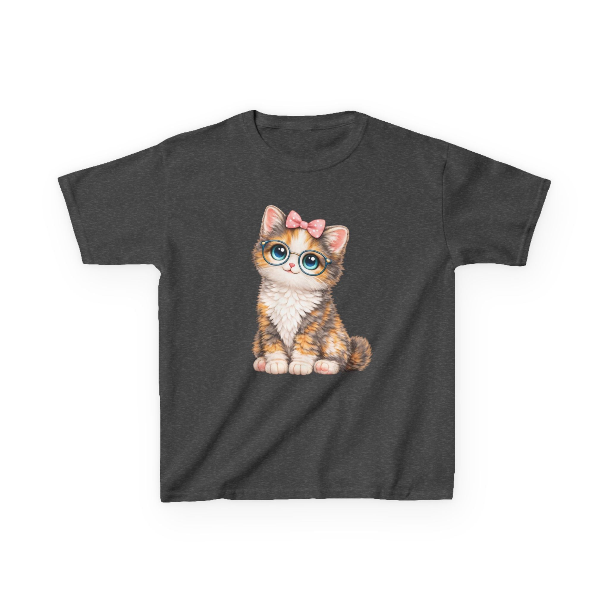 Kids Cat T-Shirt – Big-Eyed Kitten Graphic Tee