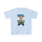 Kids Birthday T-Shirt — 'Level 7 Loaded' Birthday Gamer Graphic Tee