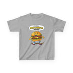 Kids Burger T-Shirt — 'Bun-derful Mood' Skateboard Graphic Tee