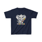 Kids Elephant T-Shirt — 'Little Artist' Art & Painting Cute Elephant Graphic Tee