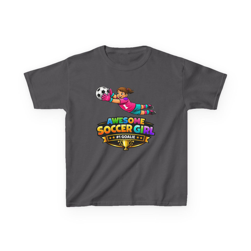 Kids Soccer Goalie T-Shirt – Dive & Save Graphic Tee
