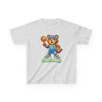 Kidxtr™ Kids Basketball T-Shirt — 'Ballin' Buddy' Cute Bear Basketball Graphic Tee