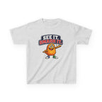 Kids Cookie T-Shirt — 'See It. Smash It.' Cartoon Cookie Character Graphic Tee
