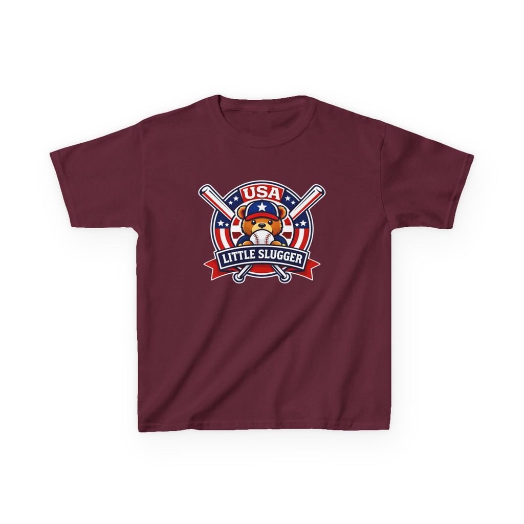Kids Baseball T-Shirt — 'Little Slugger' USA Baseball Graphic Tee