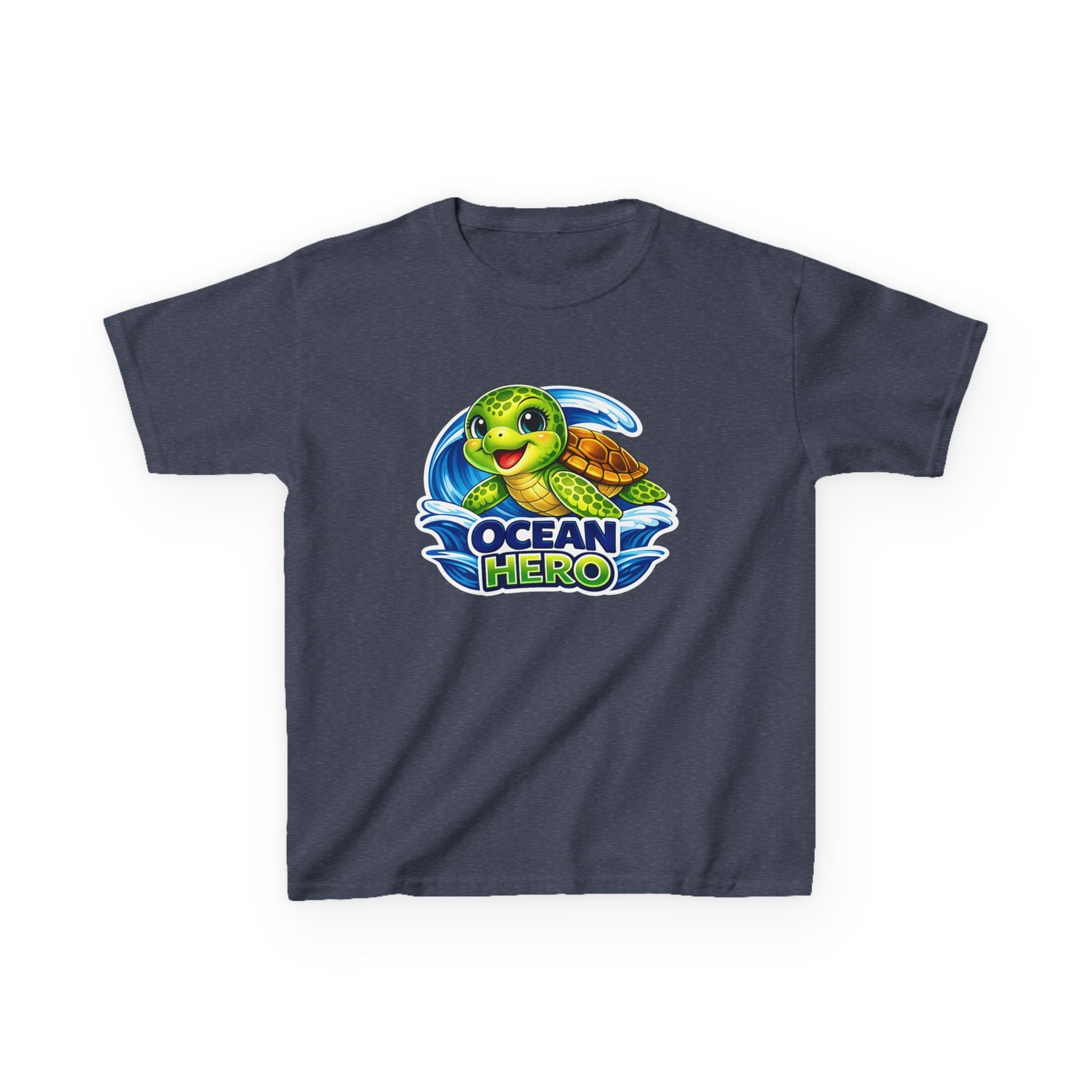 Kids Sea Turtle T-Shirt — 'Ocean Hero' Cute Sea Turtle Graphic Tee