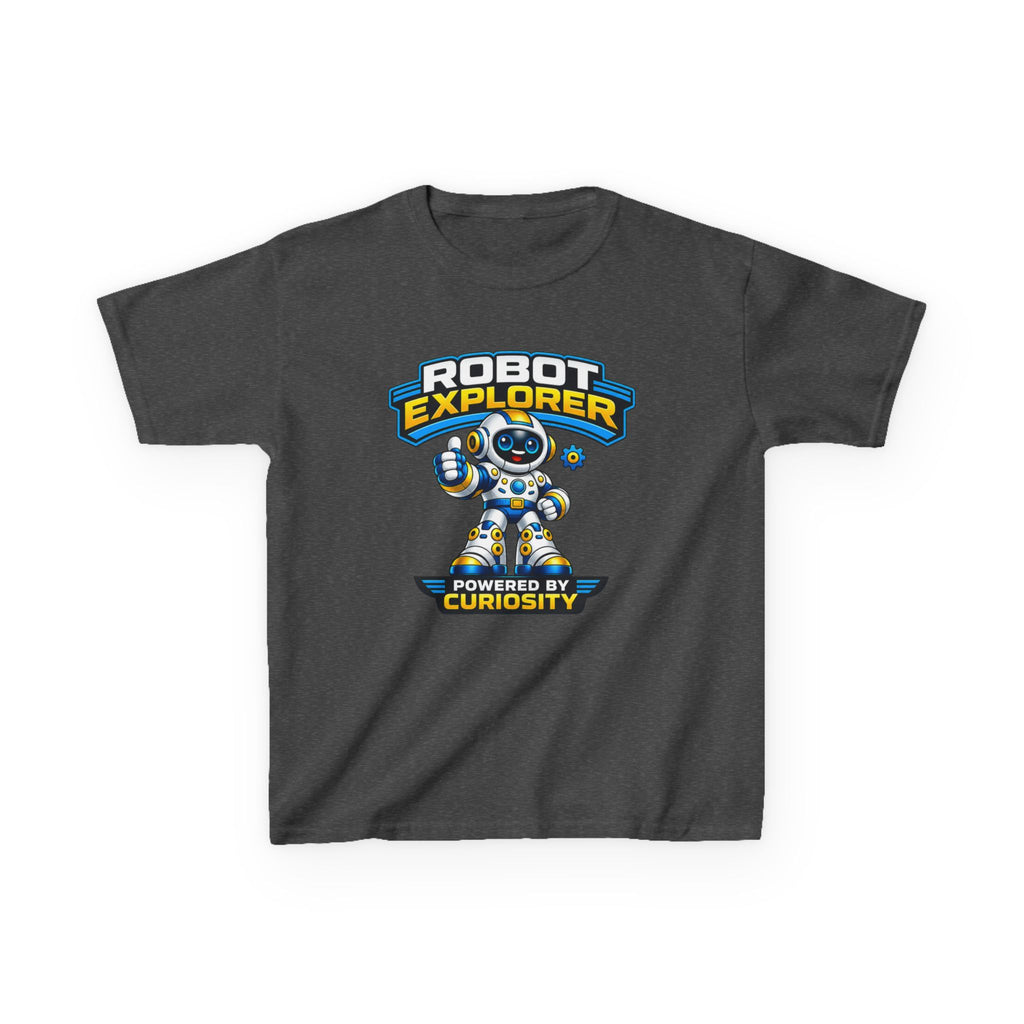 Robot Explorer Kids T‑Shirt — "Powered by Curiosity" Space Robot Tee