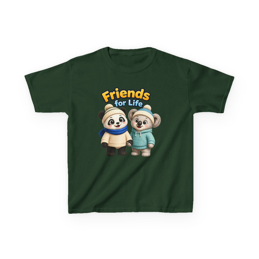 Kids Tee — "Friends for Life" Cute Panda Friends Graphic