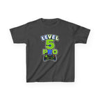 Kids Birthday Gaming T-Shirt — 'Level 5 Pro' Gamer Graphic Tee
