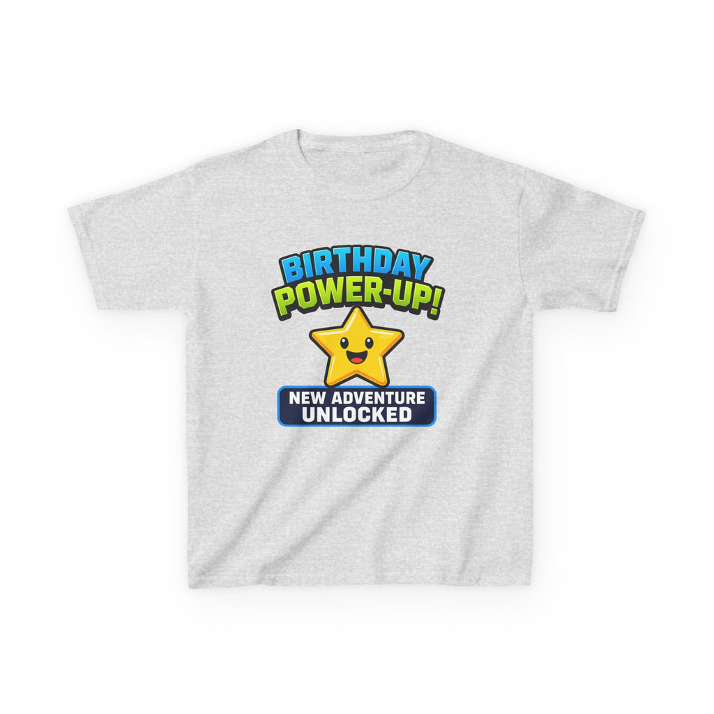 Kids Birthday Gamer T-Shirt – Level Up Graphic Tee