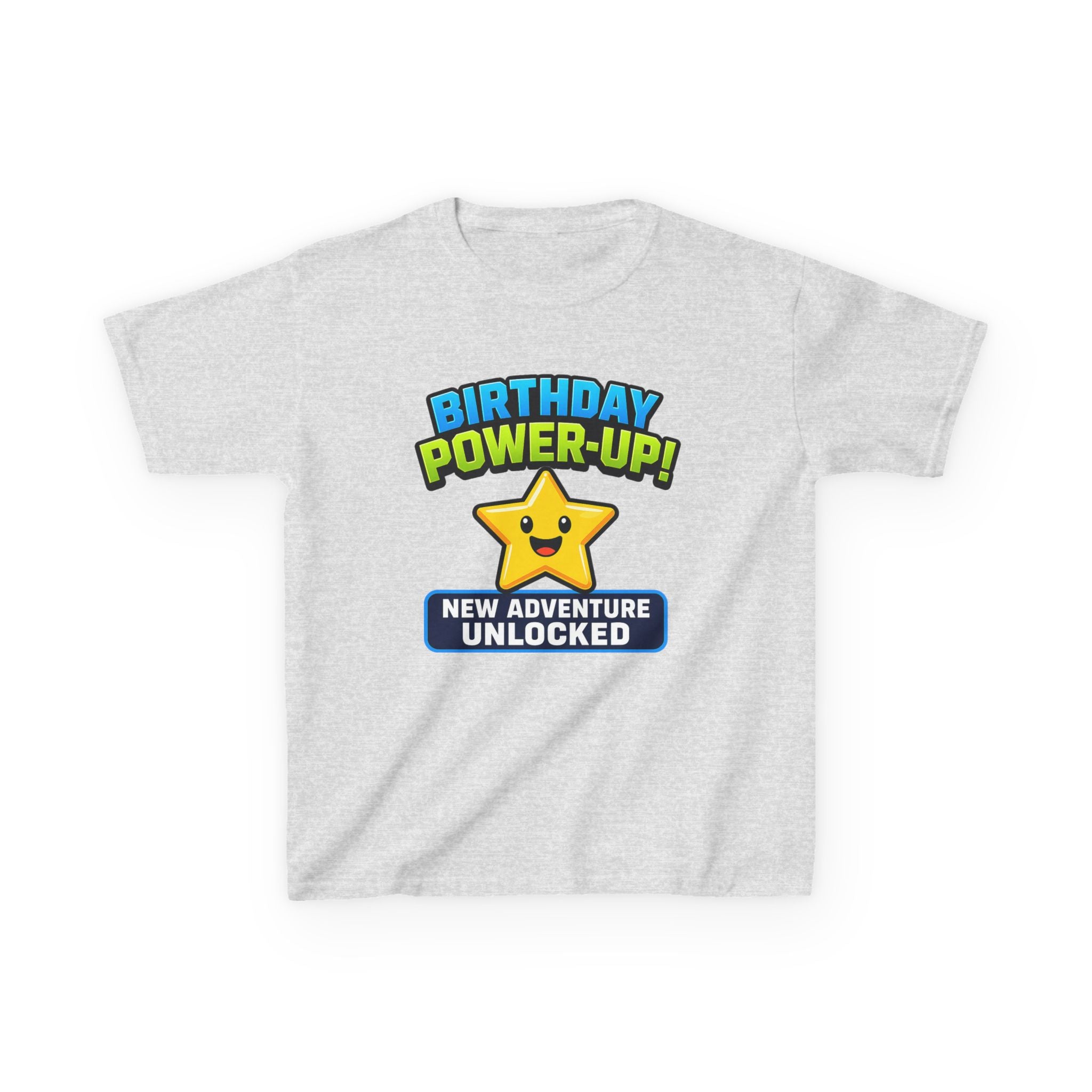 Kids Birthday Gamer T-Shirt – Level Up Graphic Tee