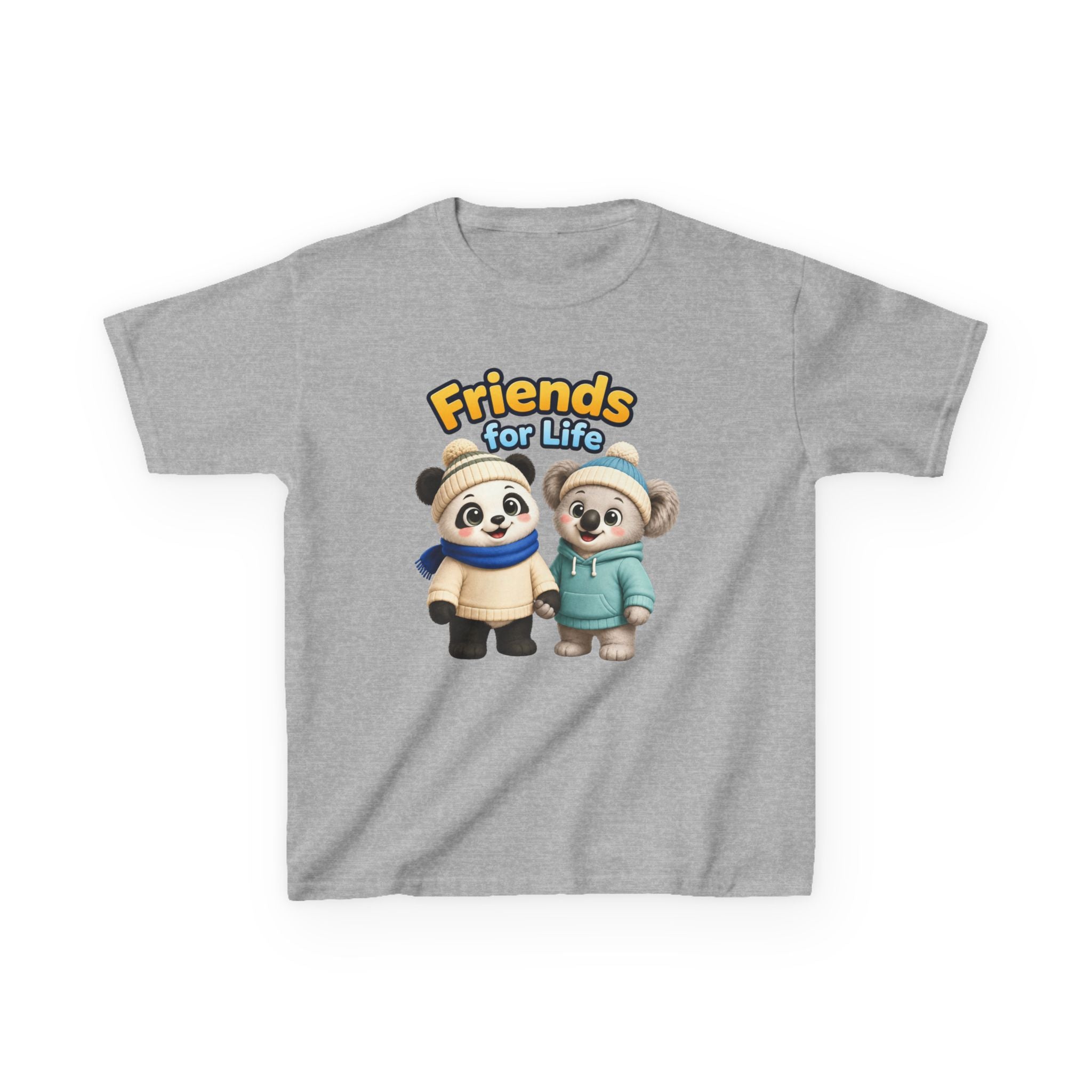 Kids Panda T-Shirt — 'Friends for Life' Cute Best Friends Graphic Tee