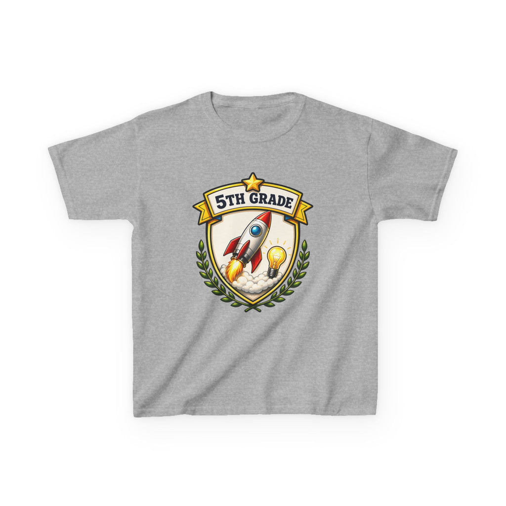 Kids School T-Shirt — '5th Grade Rocket' Back to School Graduation Graphic Tee