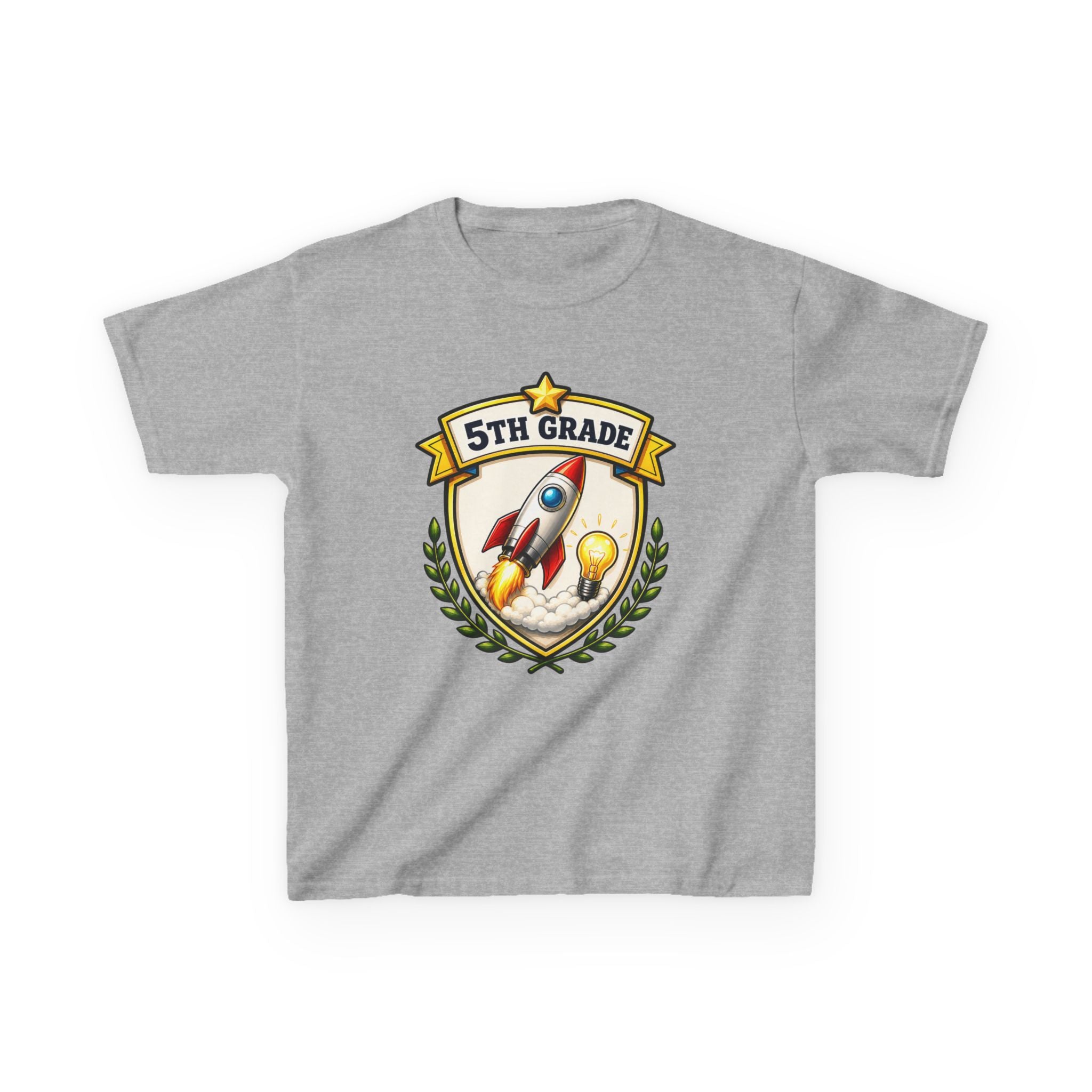 Kids School T-Shirt — '5th Grade Rocket' Back to School Graduation Graphic Tee