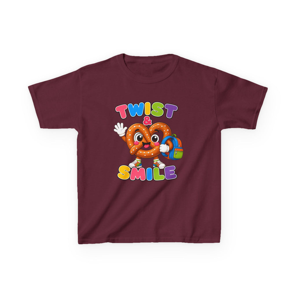 Kids T-Shirt — 'Twist & Smile' Cute Pretzel Graphic Tee for Children