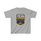 Kids Birthday T-Shirt — 'Another Year Stronger' +10 XP Level Up Graphic Tee