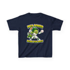 Kids Baseball T-Shirt — 'Pea Power Home Run Hero' Graphic Tee