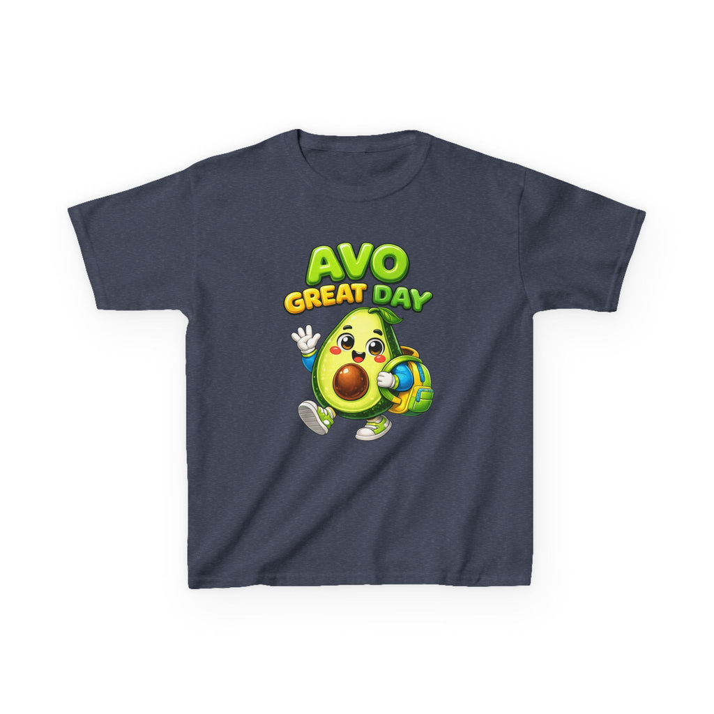 Kids Tee — "Avo Great Day" Cute Avocado Backpacker Shirt