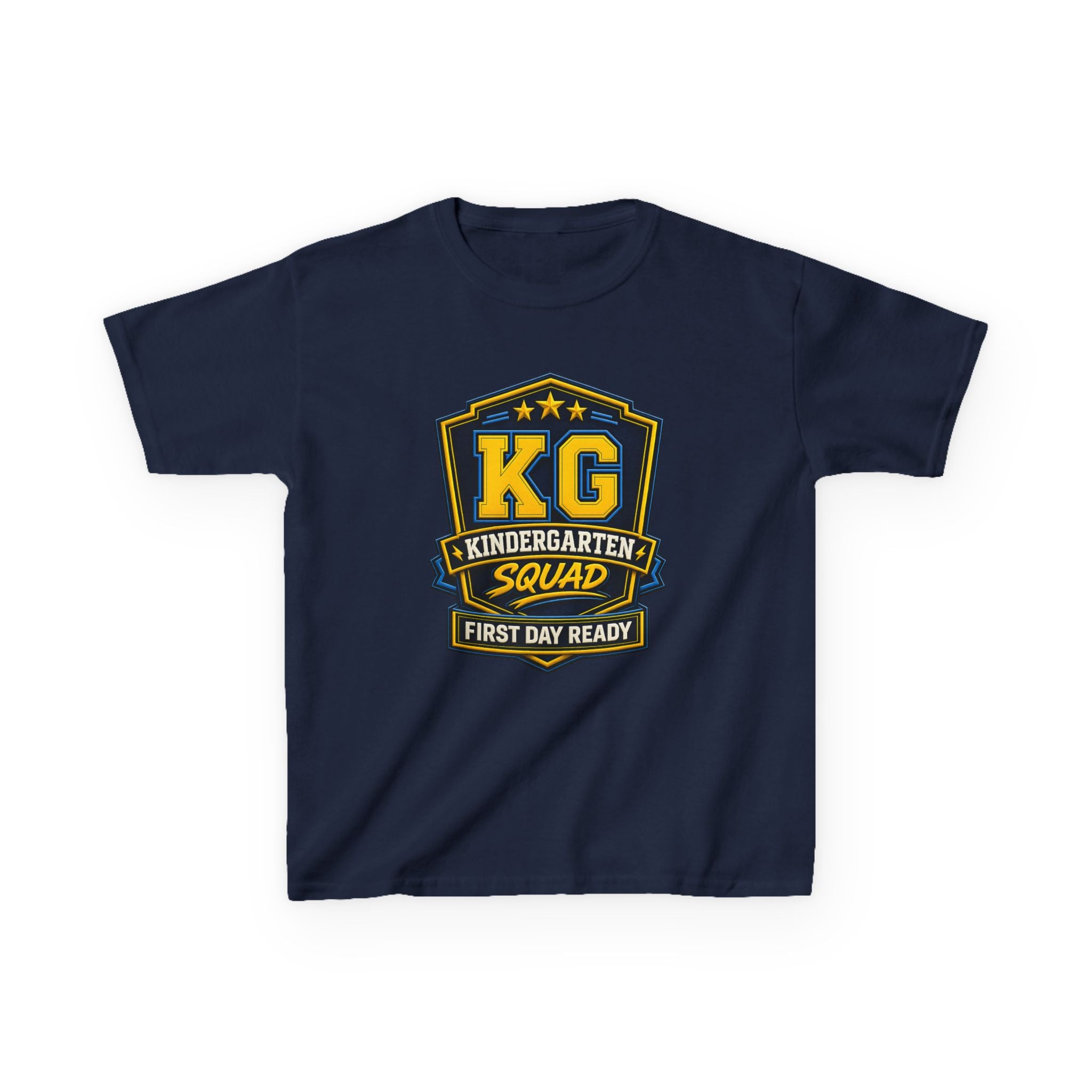 Kids Kindergarten T-Shirt — 'KG First Day Ready' Back-to-School Graphic Tee