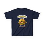 Kids Burger T-Shirt — 'Bun-derful Mood' Skateboard Graphic Tee