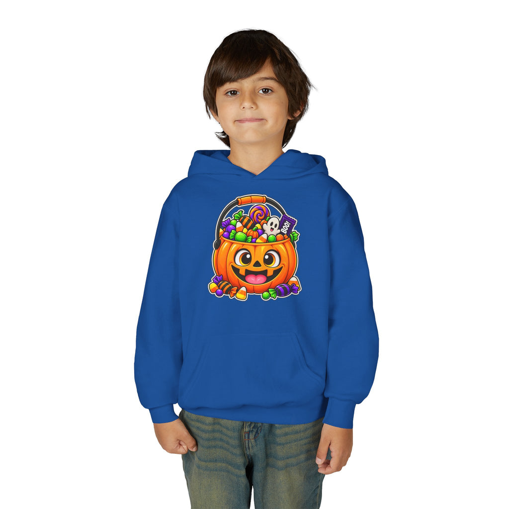Kidxtr™ Kids Pumpkin Hoodie — 'Spooky Season' Halloween Graphic Hooded Sweatshirt