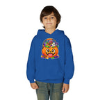 Kidxtr™ Kids Pumpkin Hoodie — 'Spooky Season' Halloween Graphic Hooded Sweatshirt