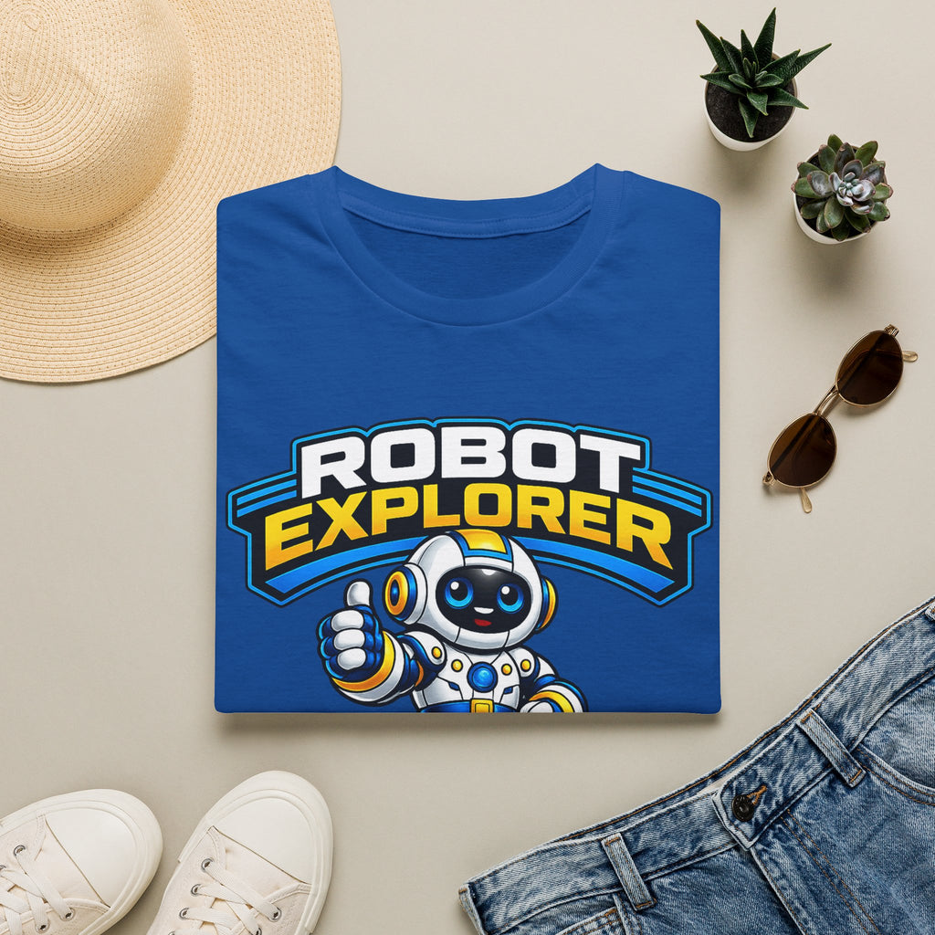 Kidxtr™ Mom Robot T-Shirt — 'Powered by Love & Patience' Robot Explorer Graphic Tee