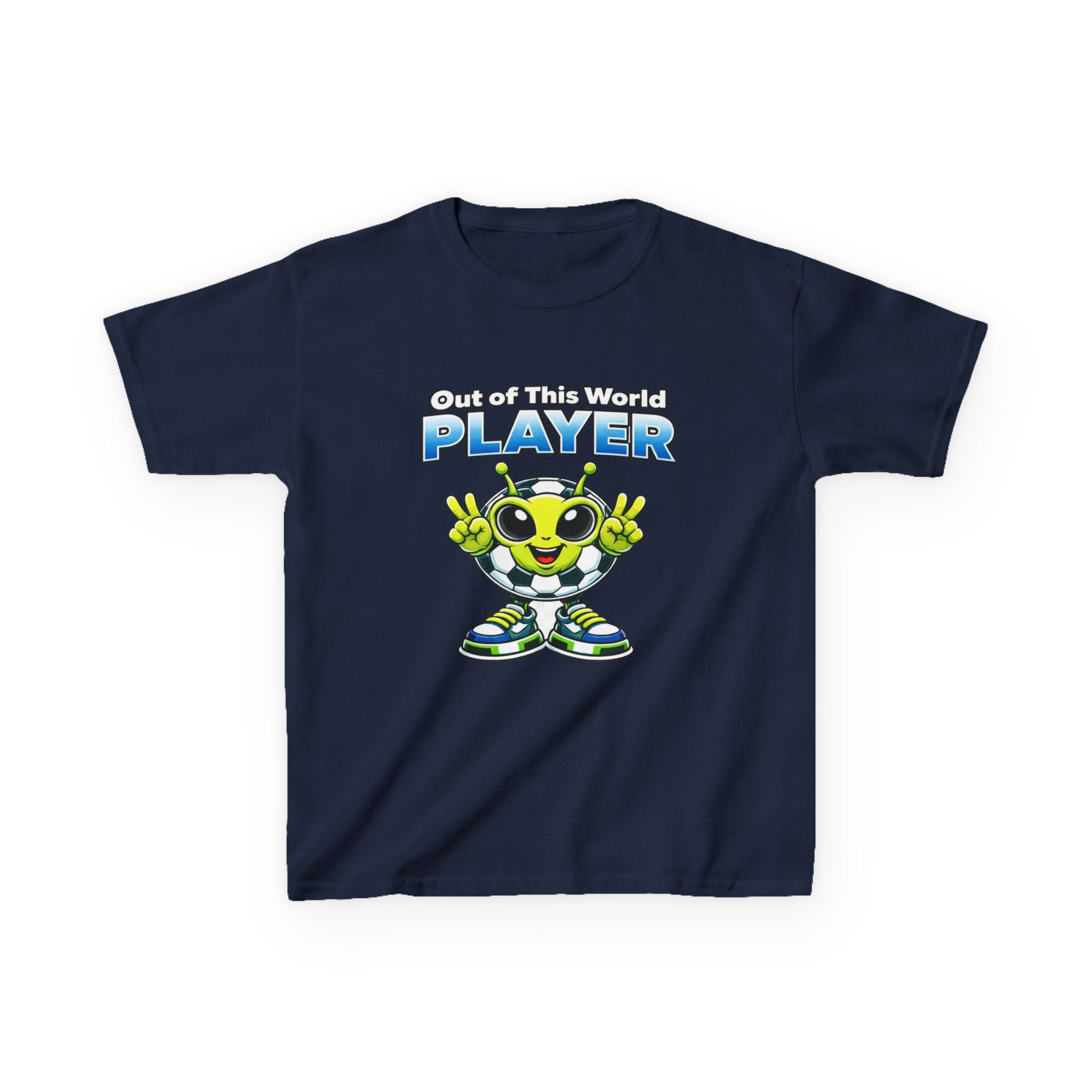 Kids Alien Soccer T-Shirt – Out of This World Graphic Tee