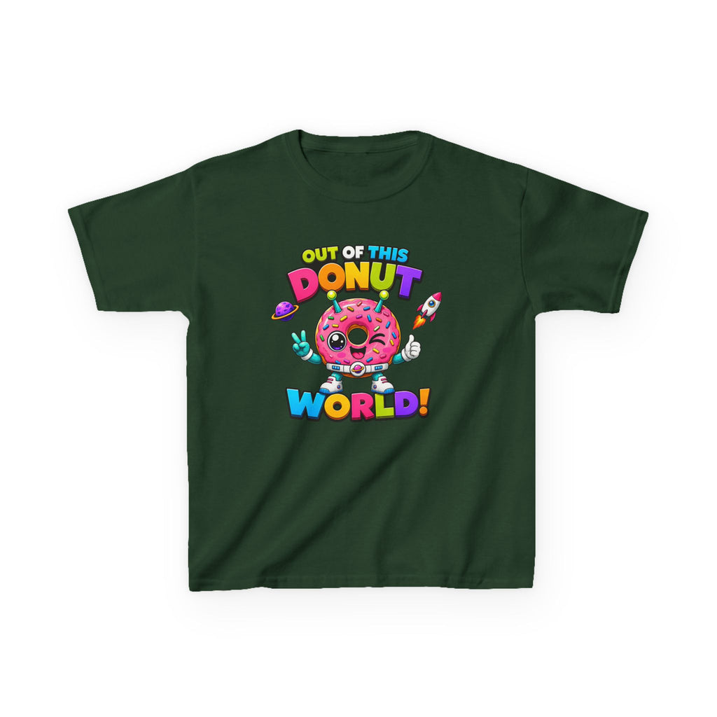 Kids Donut T-Shirt — 'Out of This Donut World!' Cute Space Donut Graphic Tee