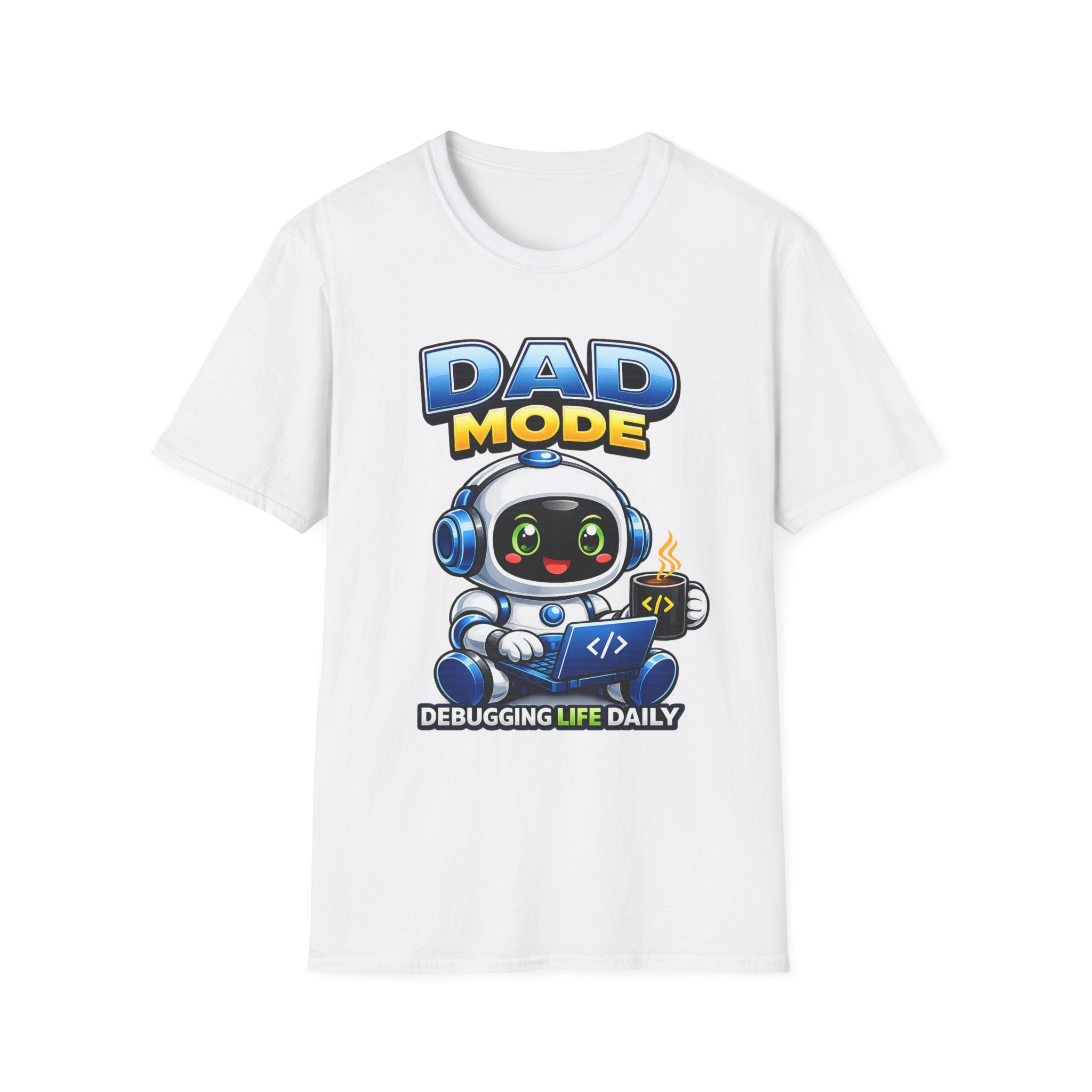 Dad Coding Robot T-Shirt – Support Crew Graphic Tee