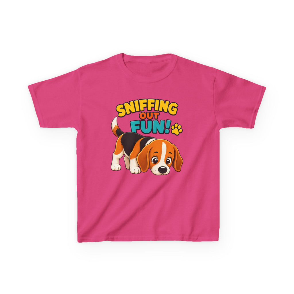 Kids Puppy Dog T-Shirt — 'Sniffing Out Fun!' Cute Puppy Graphic Tee