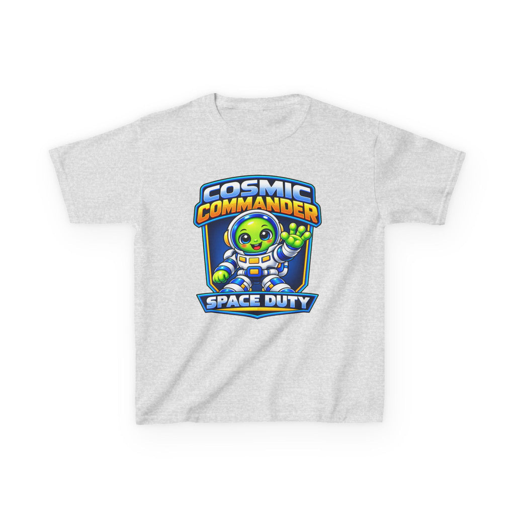 Kidxtr™ Kids Space T-Shirt — 'Cosmic Commander' Space Duty Alien Graphic Tee