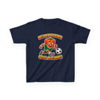 Kids Soccer T-Shirt — 'Bell Pepper Power' Goal Machine Cute Veggie Mascot Graphic Tee