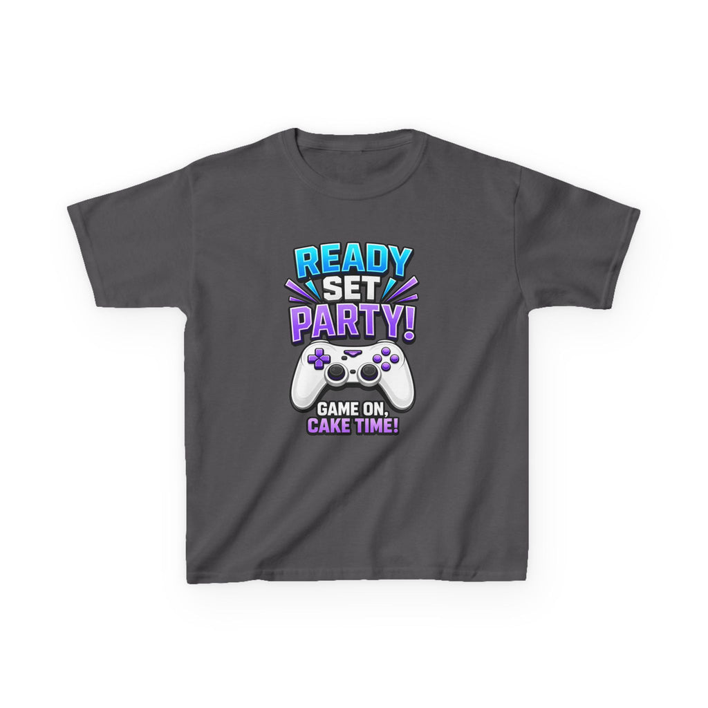 Kids Party T-Shirt — 'Ready, Set, Party!' Gaming Graphic Tee