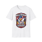 All-Star Gamer Mom T-Shirt — Patriotic Eagle Gaming Graphic Tee