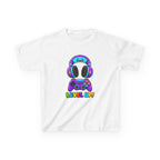 Kids Gaming T-Shirt — 'Level Up!' Colorful Controller & Headset Graphic Tee