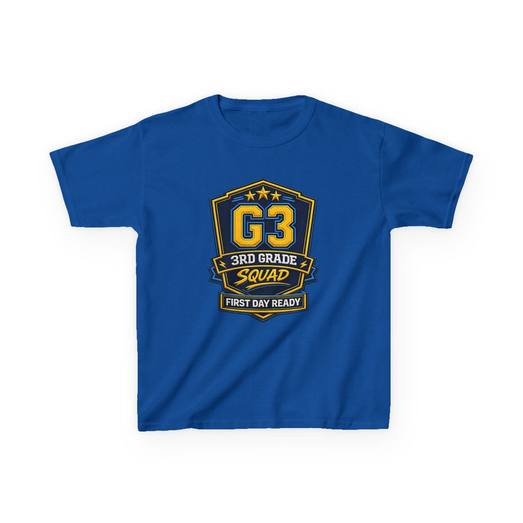 Kids 3rd Grade T-Shirt — 'G3 First Day Ready' Back-to-School Graphic Tee