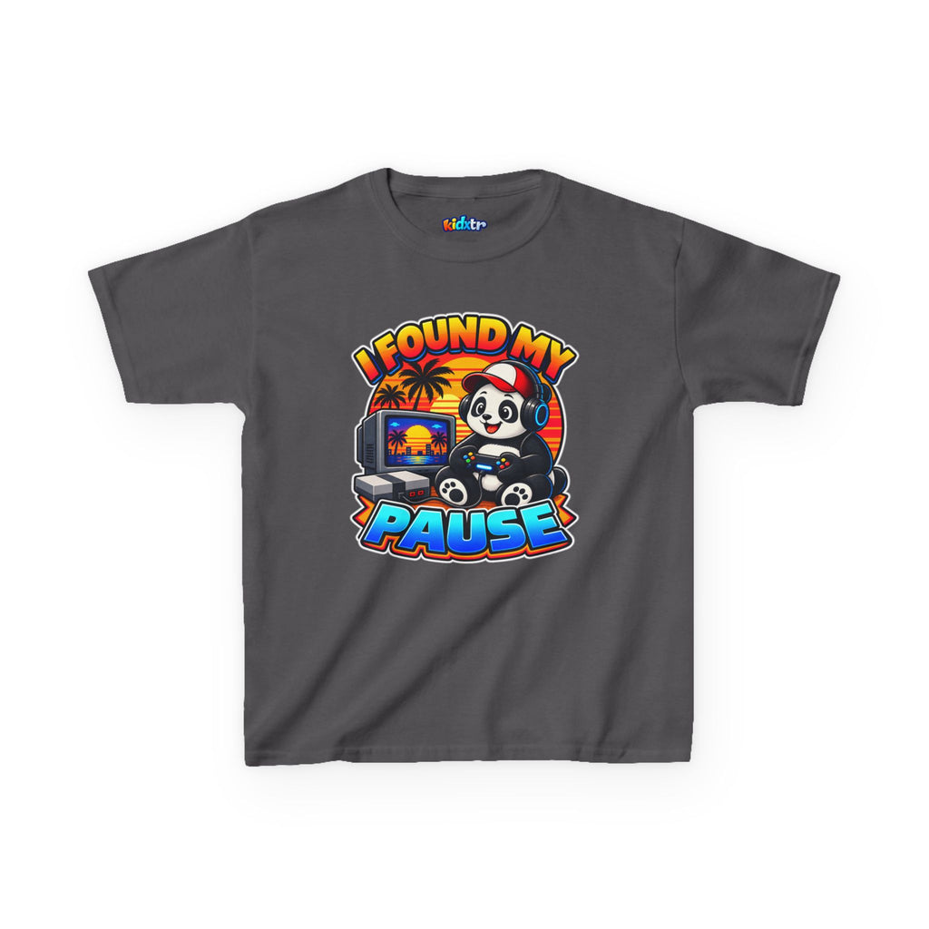 Kidxtr™ Kids Gamer T-Shirt — 'I Found My Pause' Gaming Graphic Tee