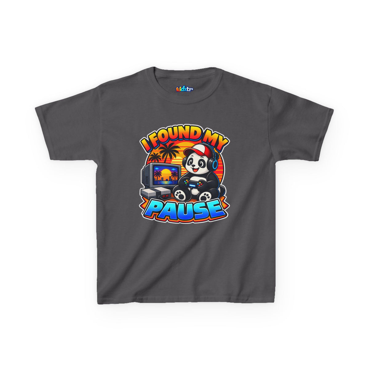 Kidxtr™ Kids Gamer T-Shirt — 'I Found My Pause' Gaming Graphic Tee
