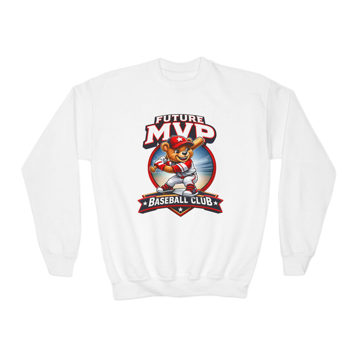 Kidxtr™ Kids MVP Crewneck Sweatshirt — 'MVP Energy' Bold Graphic Youth Sweatshirt