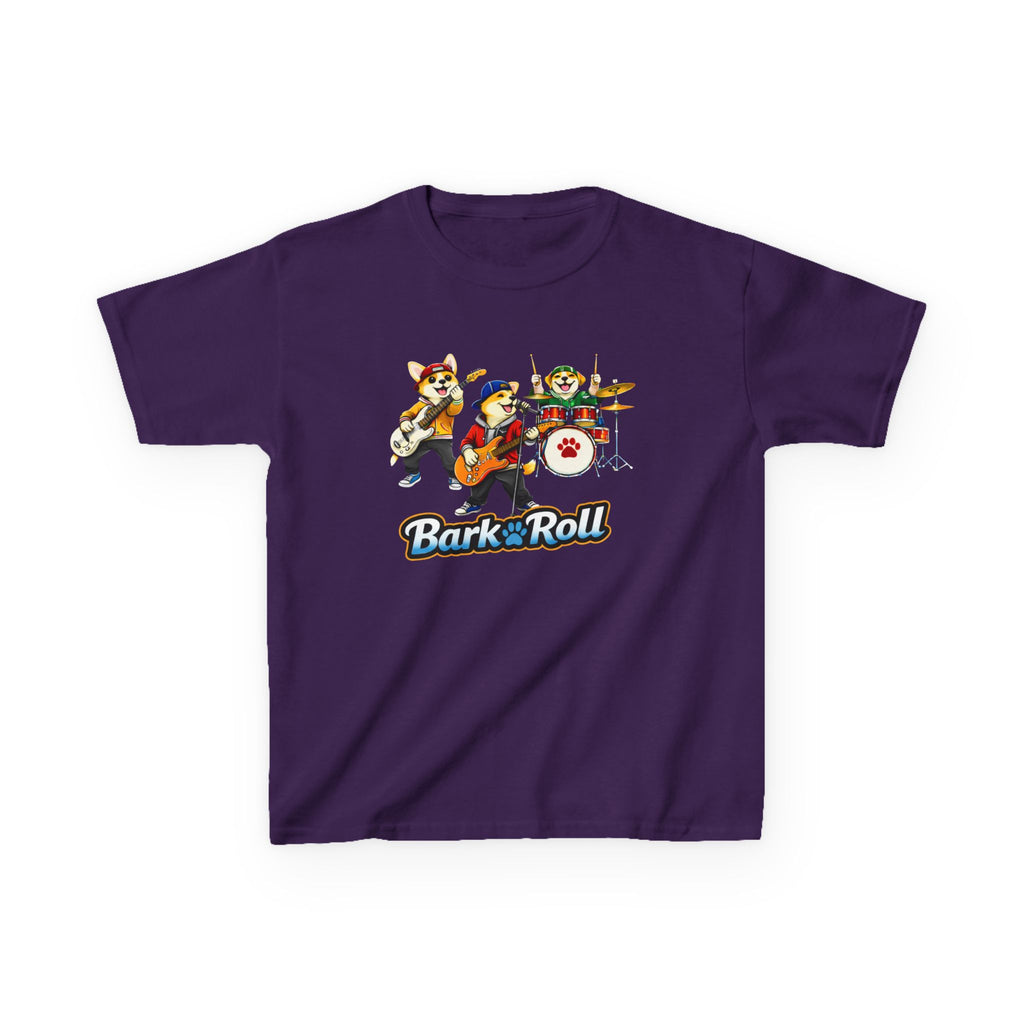 Kids Music T-Shirt — 'Bark & Roll' Puppy Band Graphic Tee
