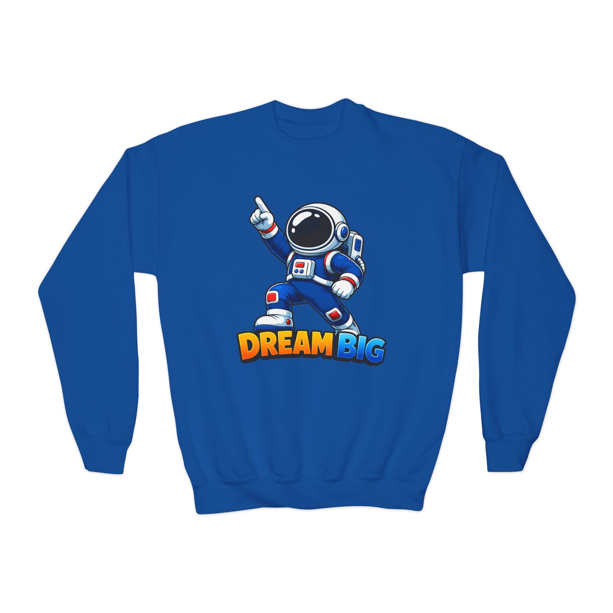 Kidxtr™ Kids Dream Crewneck — 'Dream Big' Cartoon Graphic Sweatshirt