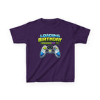 Kids Loading Birthday T-Shirt — 'Loading Birthday' Video Game Controller Graphic Tee