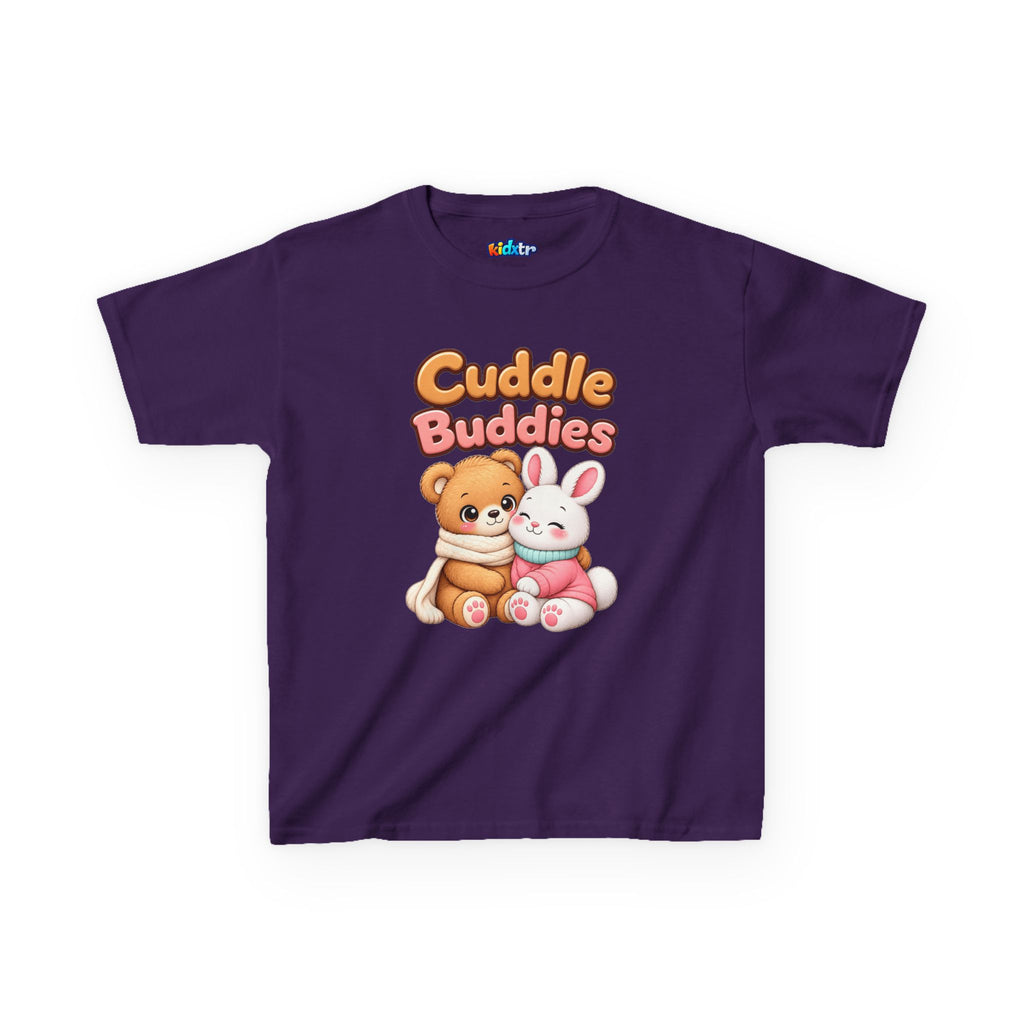 Kidxtr™ Kids Bear & Bunny T-Shirt — 'Cuddle Buddies' Cute Animal Graphic Tee