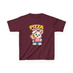 Kids Bunny T-Shirt — 'Pizza Please!' Cartoon Graphic Tee